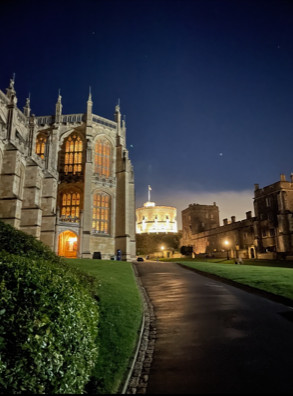 Windsor Castle at night